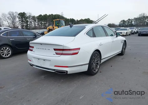 2021 Genesis G80 3.5T Rwd z USA, uszkodzony, nr VIN KMTGC4SD8MU064526